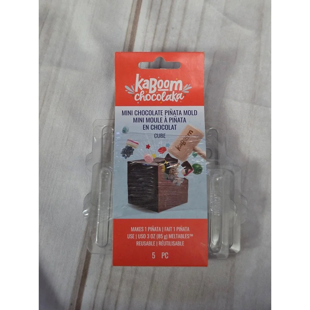 American Crafts Kaboom Chocolaka Mini Chocolate Pinata Mold Cube 5pc 369275